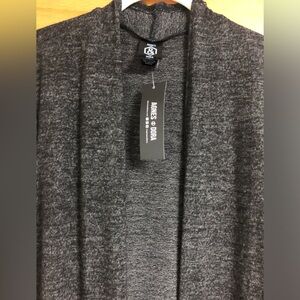 Agnes & Dora NWT Sweater Duster Charcoal Large